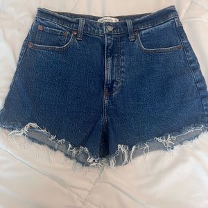 Abercrombie & Fitch High Rise 90s Relaxed Cut Off Shorts size 8